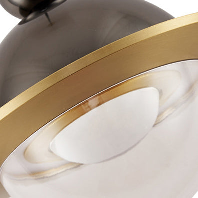 Lámpara colgante LED de aluminio acrílico con forma de OVNI nórdico contemporáneo para dormitorio 