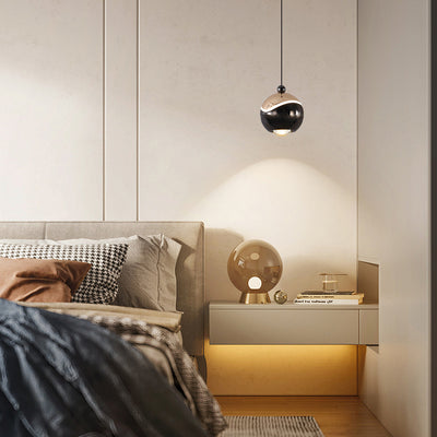 Zeitgenössische Nordic Ball Aluminium Hardware LED Pendelleuchte für Schlafzimmer 