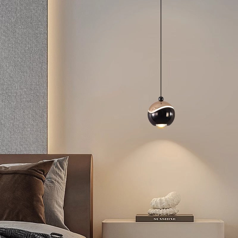 Zeitgenössische Nordic Ball Aluminium Hardware LED Pendelleuchte für Schlafzimmer 