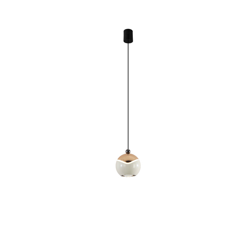 Zeitgenössische Nordic Ball Aluminium Hardware LED Pendelleuchte für Schlafzimmer 