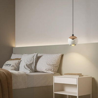 Zeitgenössische Nordic Ball Aluminium Hardware LED Pendelleuchte für Schlafzimmer 