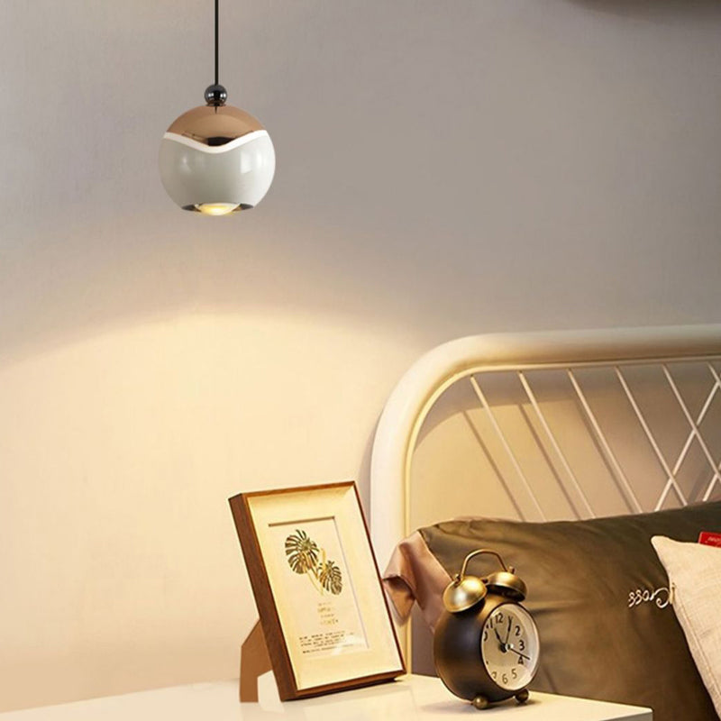 Zeitgenössische Nordic Ball Aluminium Hardware LED Pendelleuchte für Schlafzimmer 
