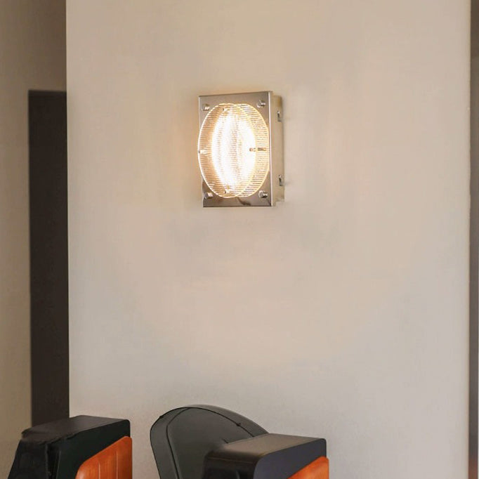 Moderne Einfachheit Quadrat Hardware Acryl LED Wandleuchte für Wohnzimmer 