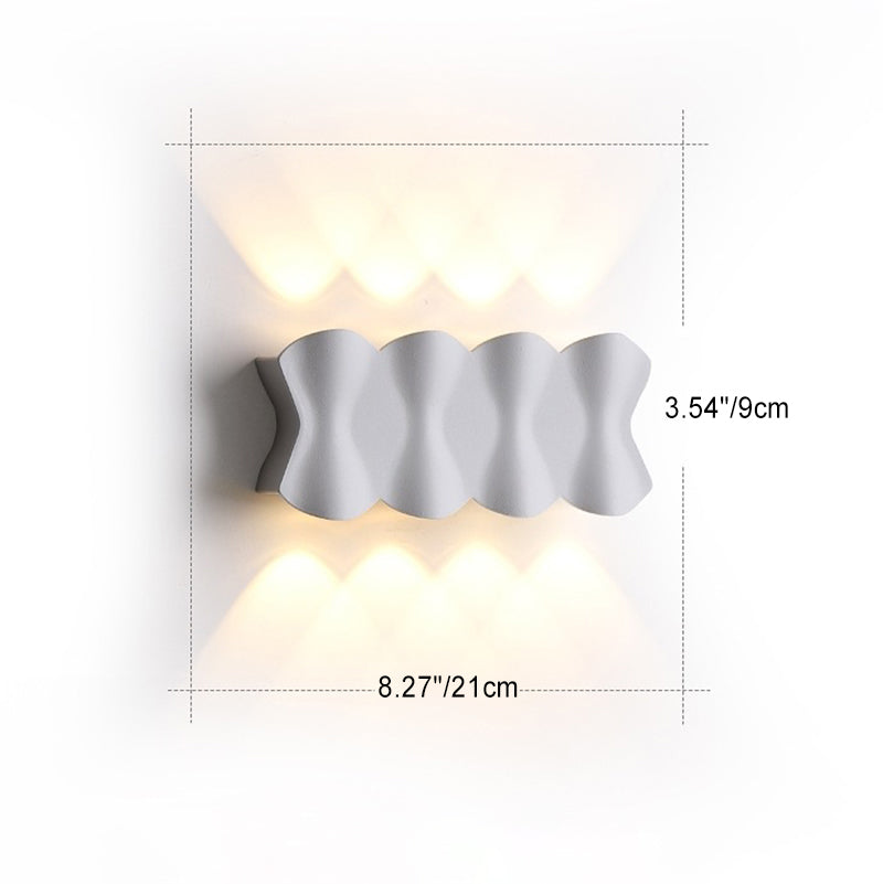 Applique Murale LED en Aluminium Imperméable de Simplicité Moderne pour Patio Extérieur 