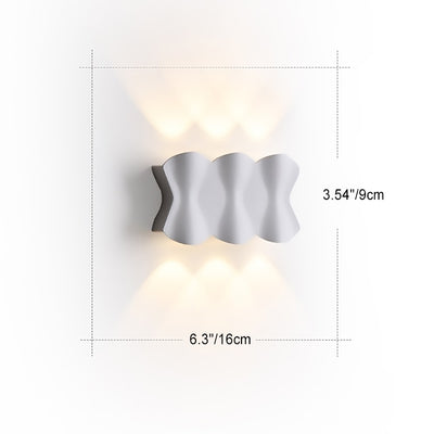 Applique Murale LED en Aluminium Imperméable de Simplicité Moderne pour Patio Extérieur 