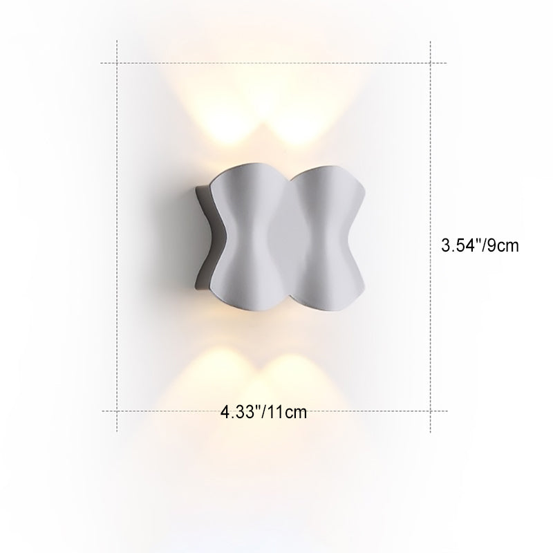 Applique Murale LED en Aluminium Imperméable de Simplicité Moderne pour Patio Extérieur 