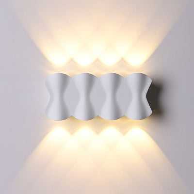 Applique Murale LED en Aluminium Imperméable de Simplicité Moderne pour Patio Extérieur 