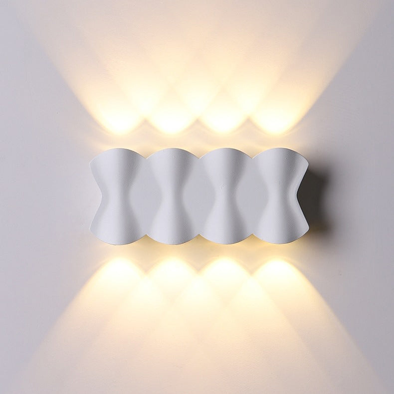 Applique Murale LED en Aluminium Imperméable de Simplicité Moderne pour Patio Extérieur 