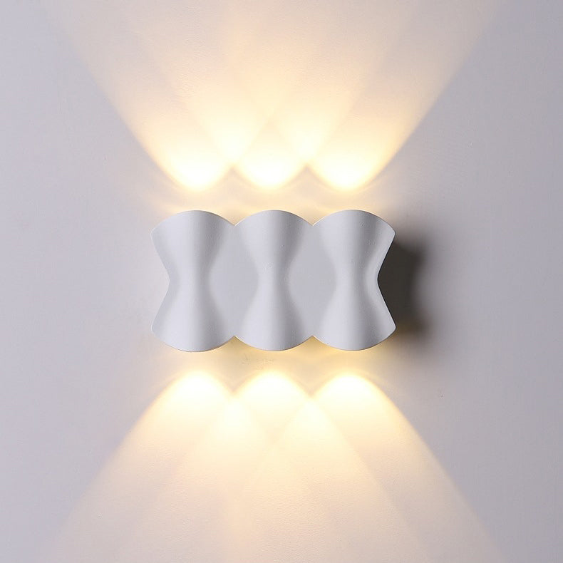 Applique Murale LED en Aluminium Imperméable de Simplicité Moderne pour Patio Extérieur 