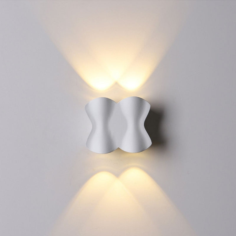 Applique Murale LED en Aluminium Imperméable de Simplicité Moderne pour Patio Extérieur 