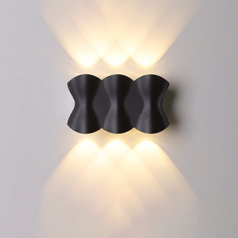 Applique Murale LED en Aluminium Imperméable de Simplicité Moderne pour Patio Extérieur 