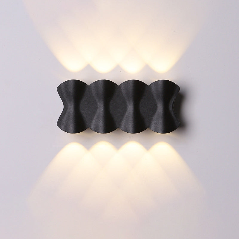 Applique Murale LED en Aluminium Imperméable de Simplicité Moderne pour Patio Extérieur 