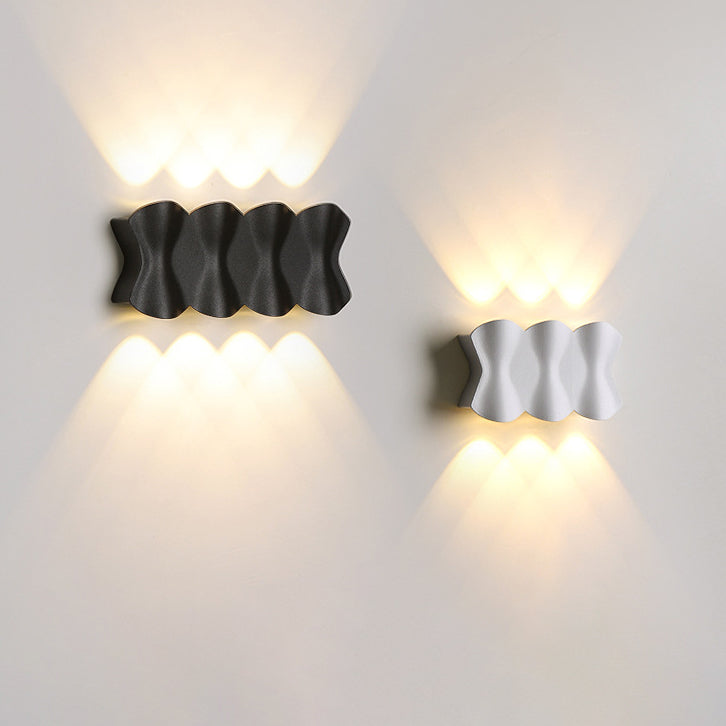 Applique Murale LED en Aluminium Imperméable de Simplicité Moderne pour Patio Extérieur 