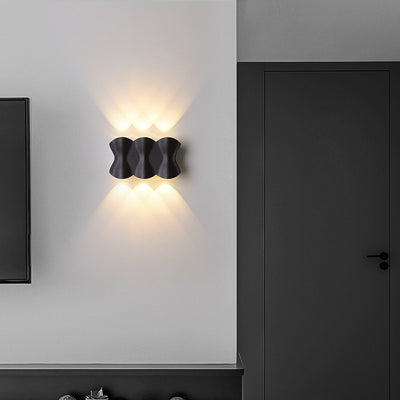 Applique Murale LED en Aluminium Imperméable de Simplicité Moderne pour Patio Extérieur 