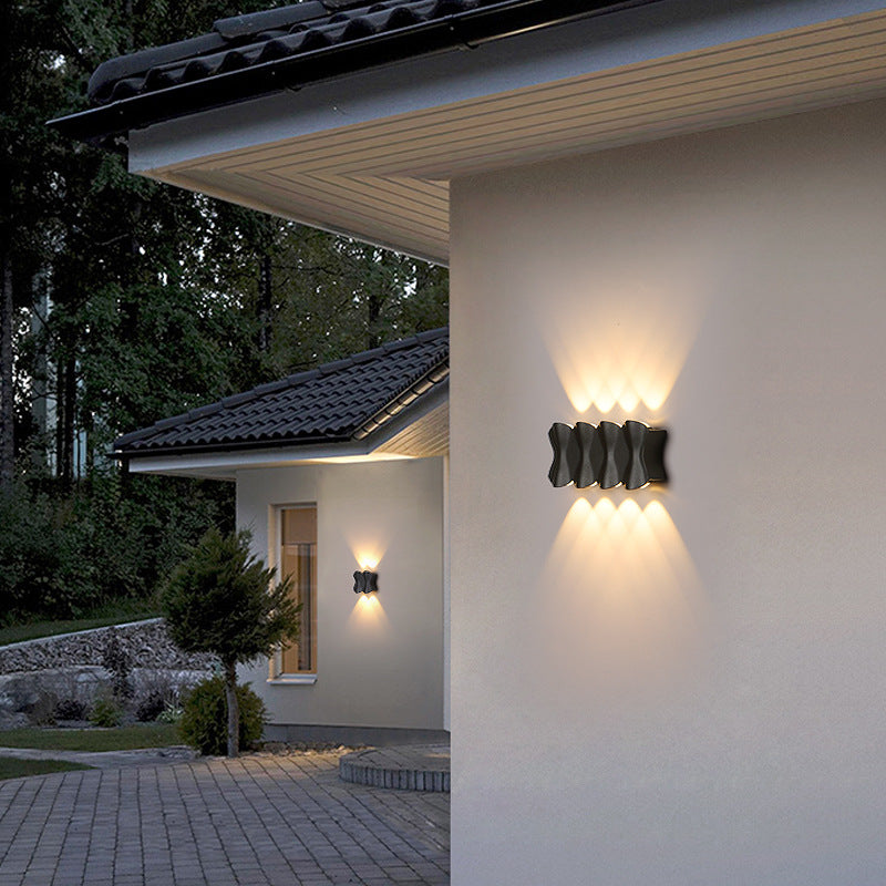 Applique Murale LED en Aluminium Imperméable de Simplicité Moderne pour Patio Extérieur 