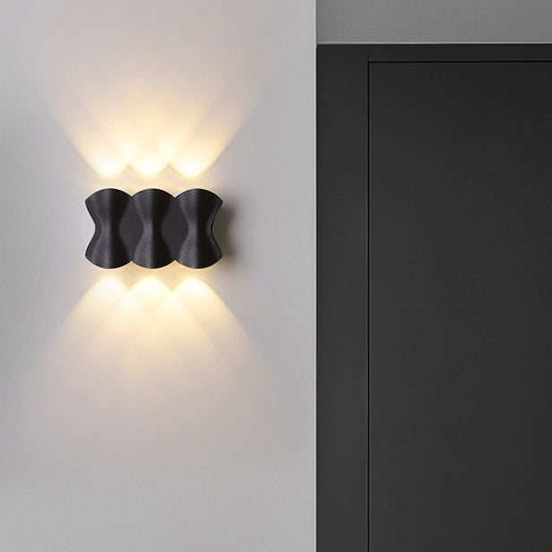 Applique Murale LED en Aluminium Imperméable de Simplicité Moderne pour Patio Extérieur 