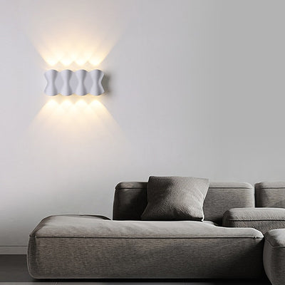 Applique Murale LED en Aluminium Imperméable de Simplicité Moderne pour Patio Extérieur 