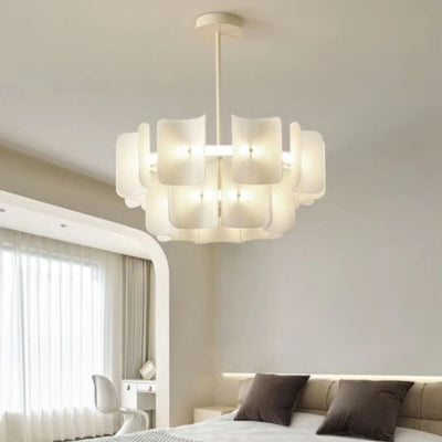 Lustres LED en acrylique et aluminium japonais traditionnels pour le salon 