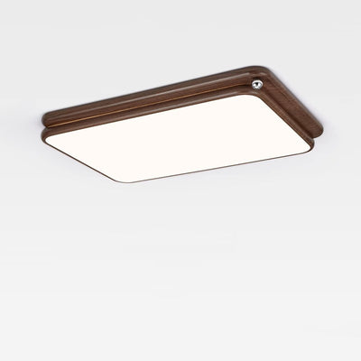 Luz de techo LED empotrada de montaje al ras de hierro acrílico con empalme de rectángulo cuadrado redondo retro contemporáneo para sala de estar 