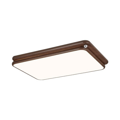 Luz de techo LED empotrada de montaje al ras de hierro acrílico con empalme de rectángulo cuadrado redondo retro contemporáneo para sala de estar 