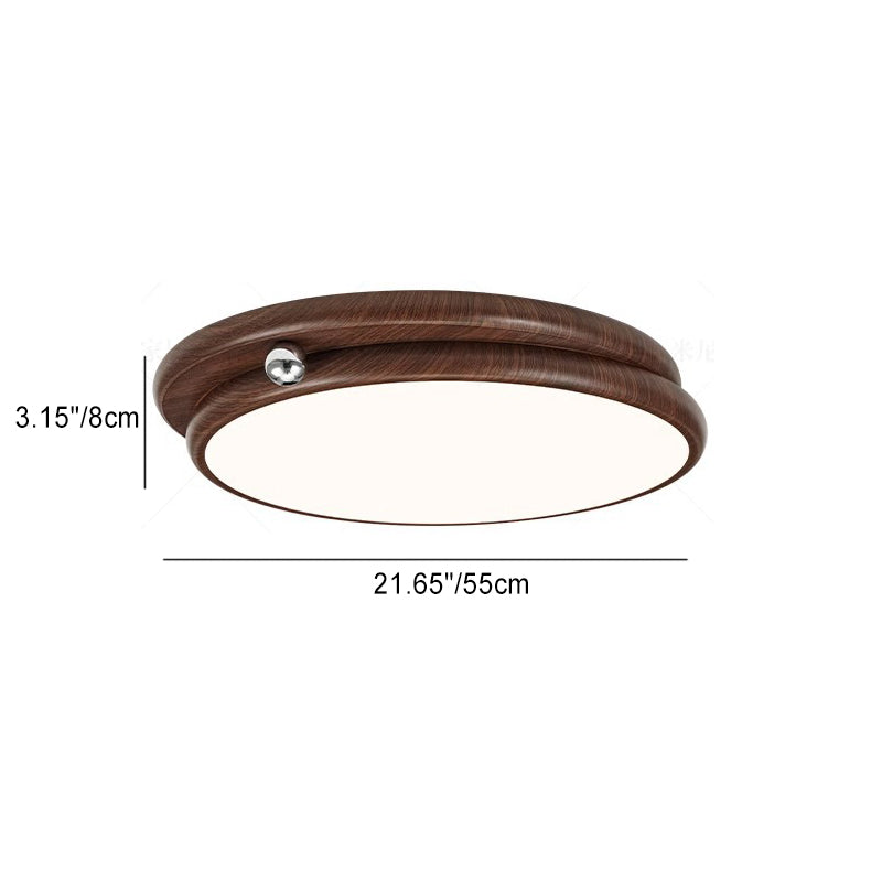 Luz de techo LED empotrada de montaje al ras de hierro acrílico con empalme de rectángulo cuadrado redondo retro contemporáneo para sala de estar 