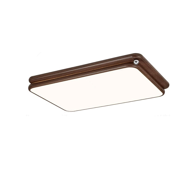 Luz de techo LED empotrada de montaje al ras de hierro acrílico con empalme de rectángulo cuadrado redondo retro contemporáneo para sala de estar 