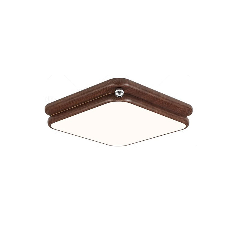 Luz de techo LED empotrada de montaje al ras de hierro acrílico con empalme de rectángulo cuadrado redondo retro contemporáneo para sala de estar 