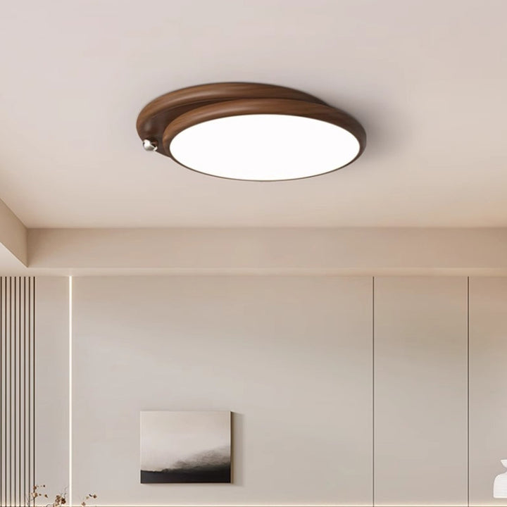 Zeitgenössische Retro Runde Quadrat Rechteck Spleißung Acryl Eisen LED Deckenleuchte für Wohnzimmer 