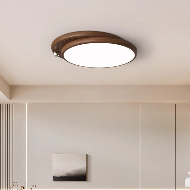 Luz de techo LED empotrada de montaje al ras de hierro acrílico con empalme de rectángulo cuadrado redondo retro contemporáneo para sala de estar 