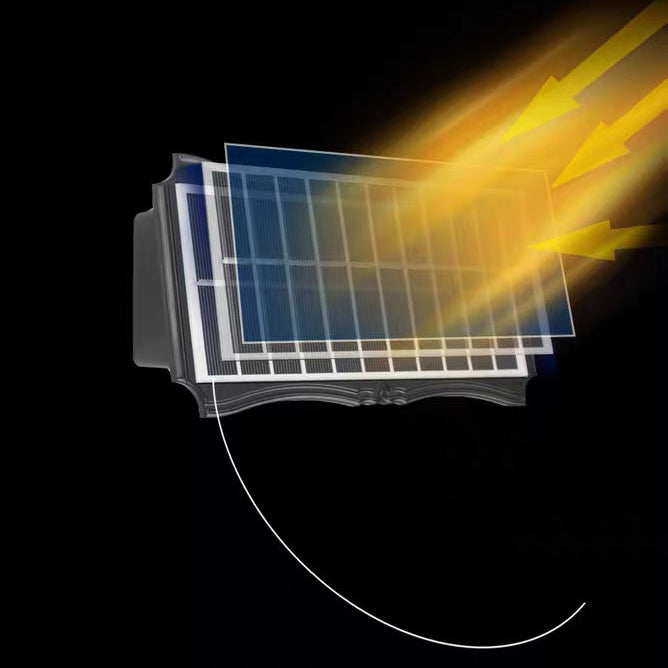 Lámpara de Aplique de Pared LED para Exteriores de Silicona ABS Impermeable Solar de Rectángulo de Simplicidad Moderna para Patio Exterior 