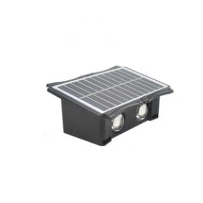 Lámpara de Aplique de Pared LED para Exteriores de Silicona ABS Impermeable Solar de Rectángulo de Simplicidad Moderna para Patio Exterior 