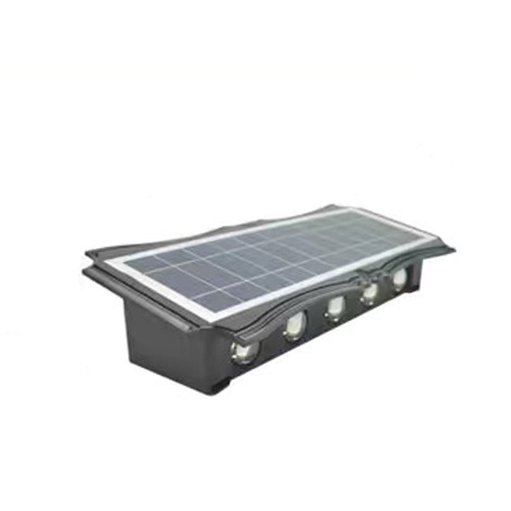 Moderne Einfachheit Solar Wasserdichte Rechteckige Silikon ABS LED Außenwandleuchte Für Außenbereich Terrasse 