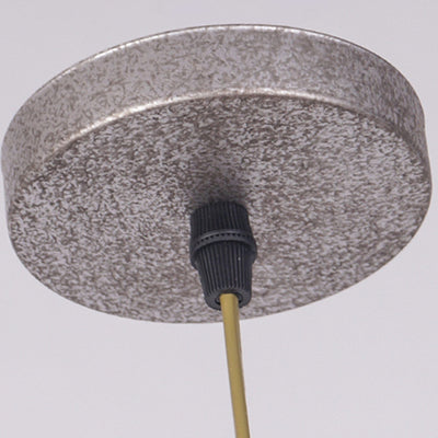 Lustre suspendu en aluminium et acier inoxydable en demi-cercle industriel contemporain 1 lumière pour salle à manger 