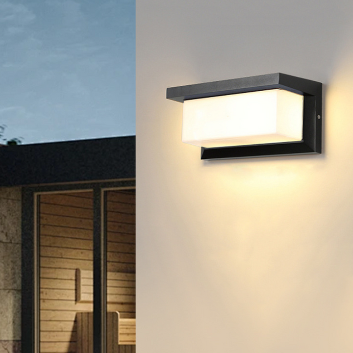 Modern Simplicity Waterproof Aluminum Acrylic PC LED Wall Sconce Lamp For Outdoor Patio