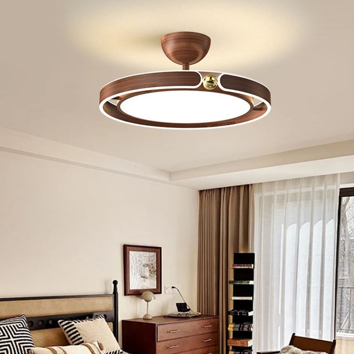 Zeitgenössische Retro Runde Kuppel Acryl Eisen LED Halbeinbau-Deckenleuchte Für Schlafzimmer 