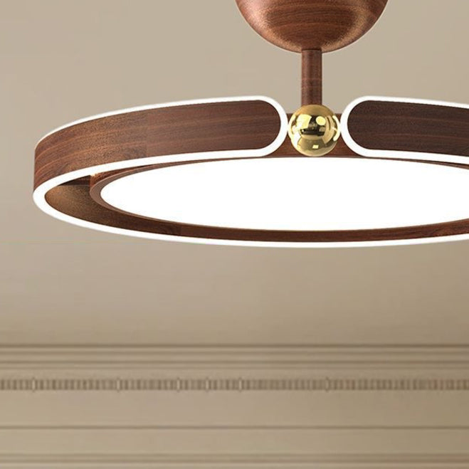 Zeitgenössische Retro Runde Kuppel Acryl Eisen LED Halbeinbau-Deckenleuchte Für Schlafzimmer 