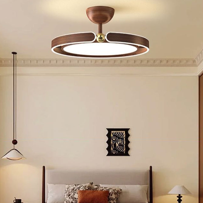 Zeitgenössische Retro Runde Kuppel Acryl Eisen LED Halbeinbau-Deckenleuchte Für Schlafzimmer 