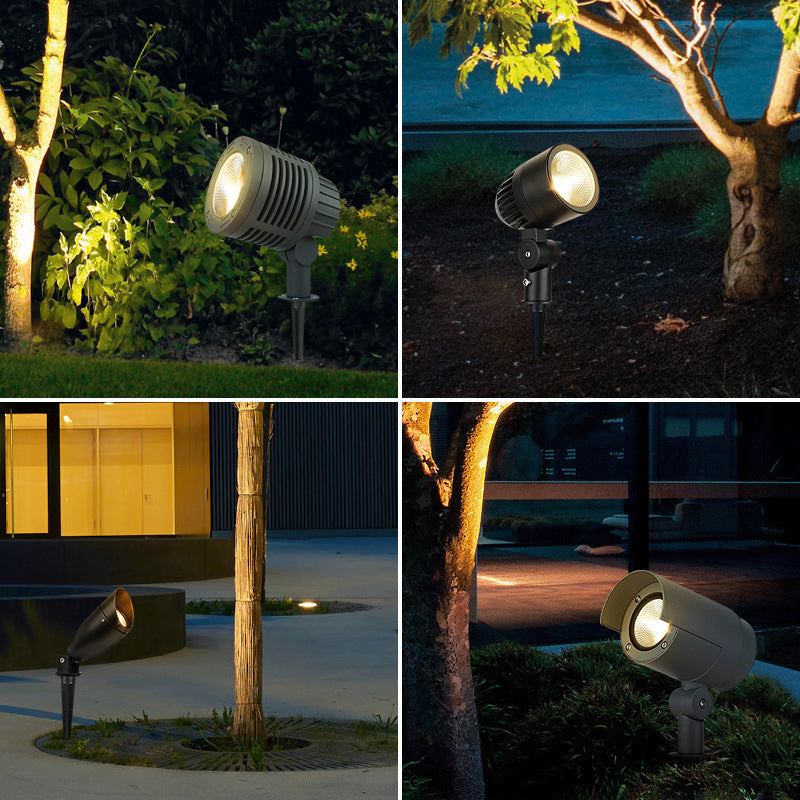 Zeitgenössische industrielle wasserdichte Aluminium-Hardware LED Außen-Rasen-Boden-Einsteckleuchte für den Garten 