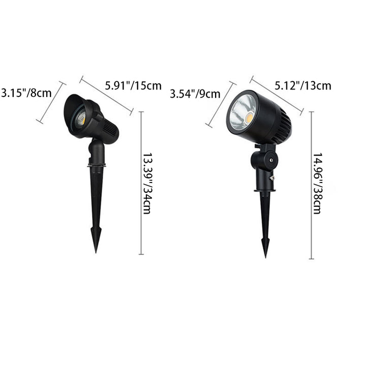 Zeitgenössische industrielle wasserdichte Aluminium-Hardware LED Außen-Rasen-Boden-Einsteckleuchte für den Garten 