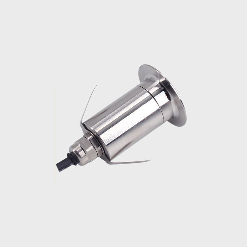 Éclairage paysager enterré LED en verre plastique acier inoxydable étanche cylindre de simplicité moderne pour couloirs 