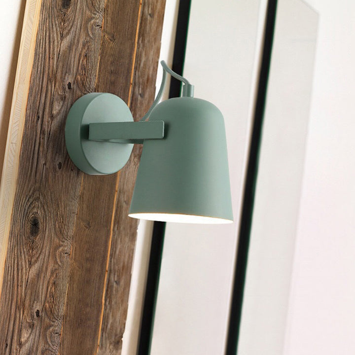 Modern Simplicity Macarons Rotatable Iron Lampshade Hardware 1 - Light Wall Sconce Lamp For Living Room