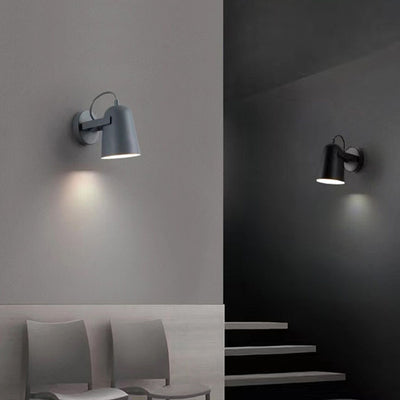 Modern Simplicity Macarons Rotatable Iron Lampshade Hardware 1 - Light Wall Sconce Lamp For Living Room