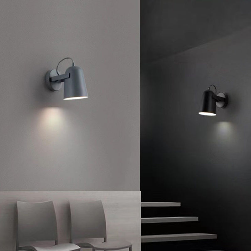 Modern Simplicity Macarons Rotatable Iron Lampshade Hardware 1 - Light Wall Sconce Lamp For Living Room