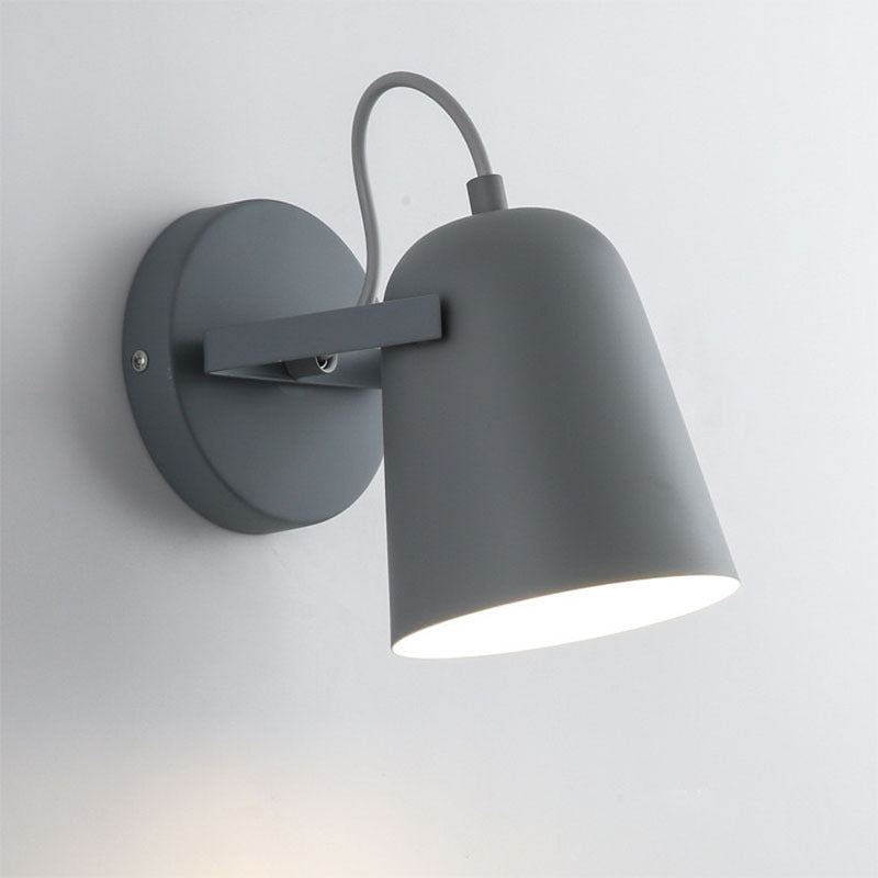 Modern Simplicity Macarons Rotatable Iron Lampshade Hardware 1 - Light Wall Sconce Lamp For Living Room