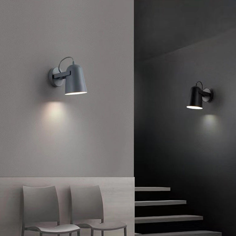 Modern Simplicity Macarons Rotatable Iron Lampshade Hardware 1 - Light Wall Sconce Lamp For Living Room