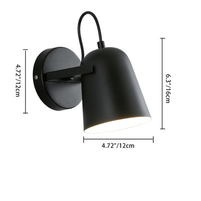 Modern Simplicity Macarons Rotatable Iron Lampshade Hardware 1 - Light Wall Sconce Lamp For Living Room