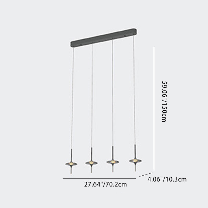 Moderne Luxus Spitz-Oval Kristalllampenschirm Hardware 1/4/6/7 - Licht Kronleuchter für Esszimmer 
