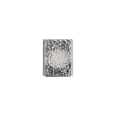 Modern Art Deco Square Aluminum Acrylic Transparent Ripples Lampshade LED Wall Sconce Lamp For Hallways