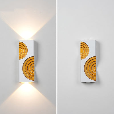 Lámpara Aplique de Pared LED de Cubo Rectangular de Aluminio Impermeable de Simplicidad Moderna para Patios Exteriores 