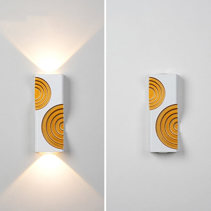 Lámpara Aplique de Pared LED de Cubo Rectangular de Aluminio Impermeable de Simplicidad Moderna para Patios Exteriores 